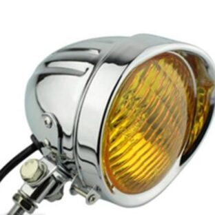 ベーツライト　本体：銀、レンズ：黄色